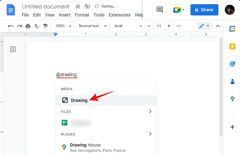 نحوه اضافه کردن Word Art در Google Docs4
