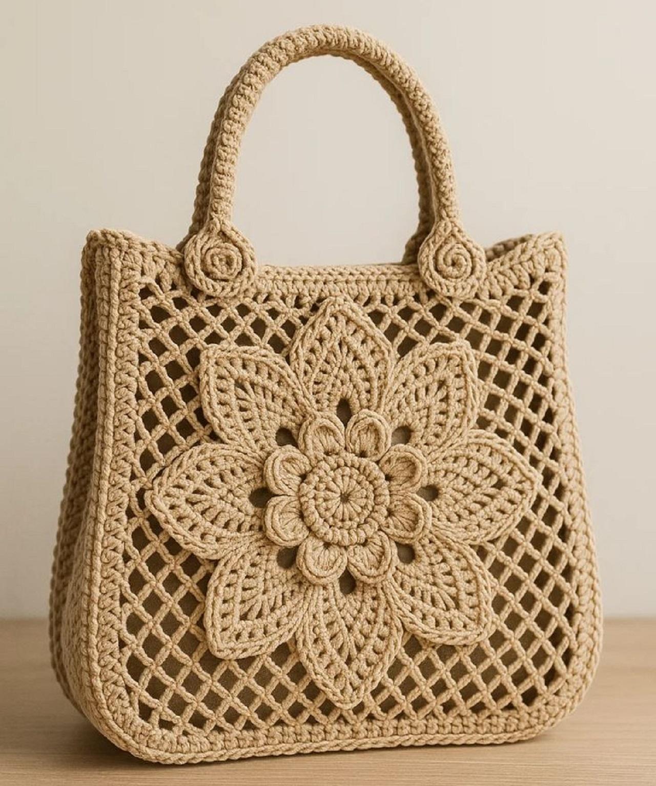 مدل کیف رافیا دستی بافت&zwnj; دار 1