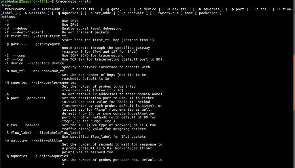 نحوه کار با دستور tracert در سیستم عامل های مختلف 13