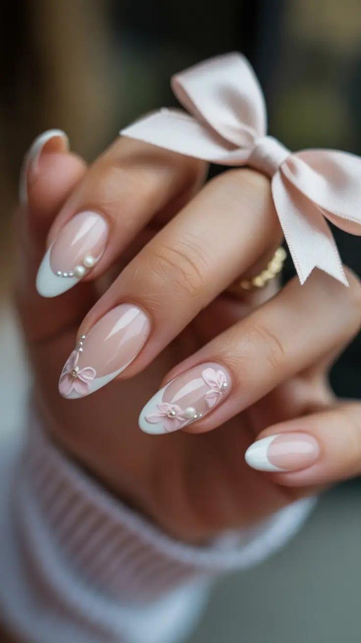 مدل ناخن کروم با پاپیون 3