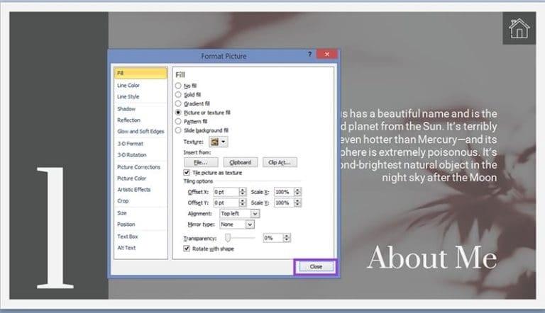 نحوه ایجاد نمونه کار در  پاورپوینت 20