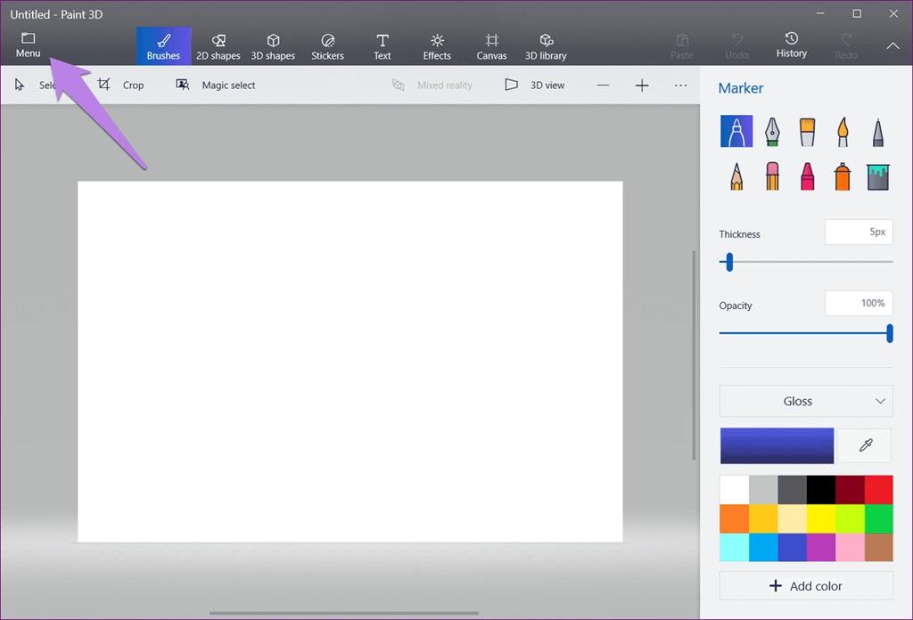 نحوه ساخت  گیف‌های متحرک با استفاده از Paint 3D 1