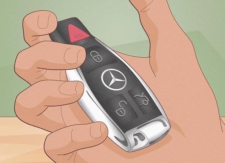 آموزش تعویض باتری ریموت مرسدس 7