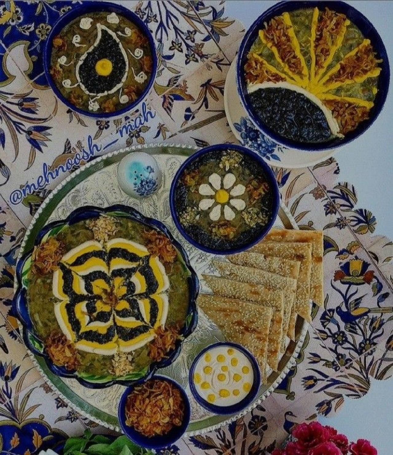 مدل های جدید تزیین آش رشته برای نذری 1