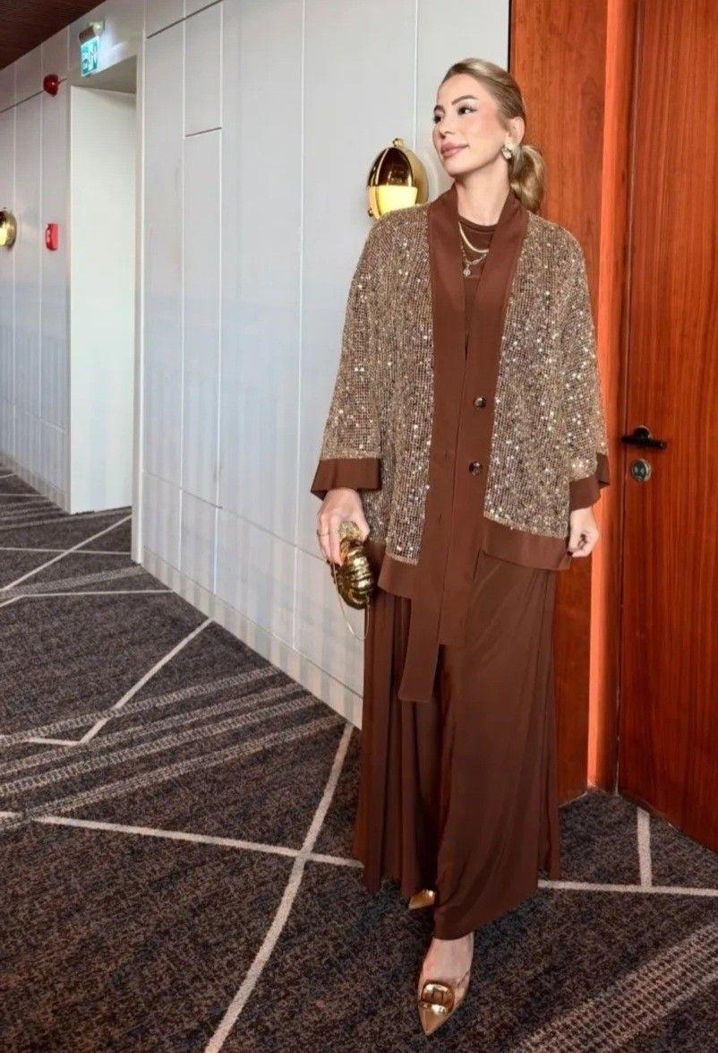 مدل مانتو ژاکارد ترک 3