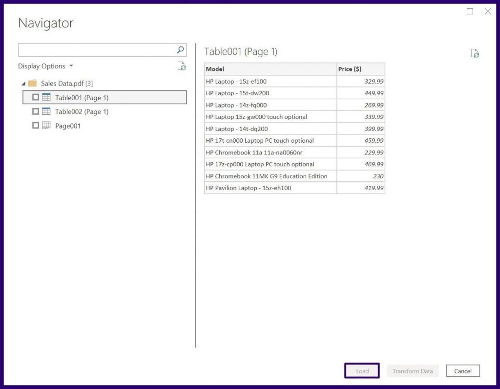 استخراج جدول از پی دی اف با استفاده از مایکروسافت اکسل 7