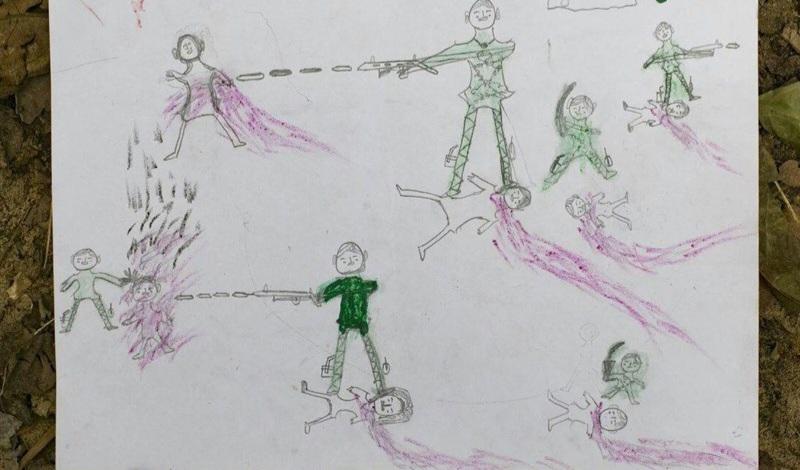 نقاشی روز ارتش کودکانه 1