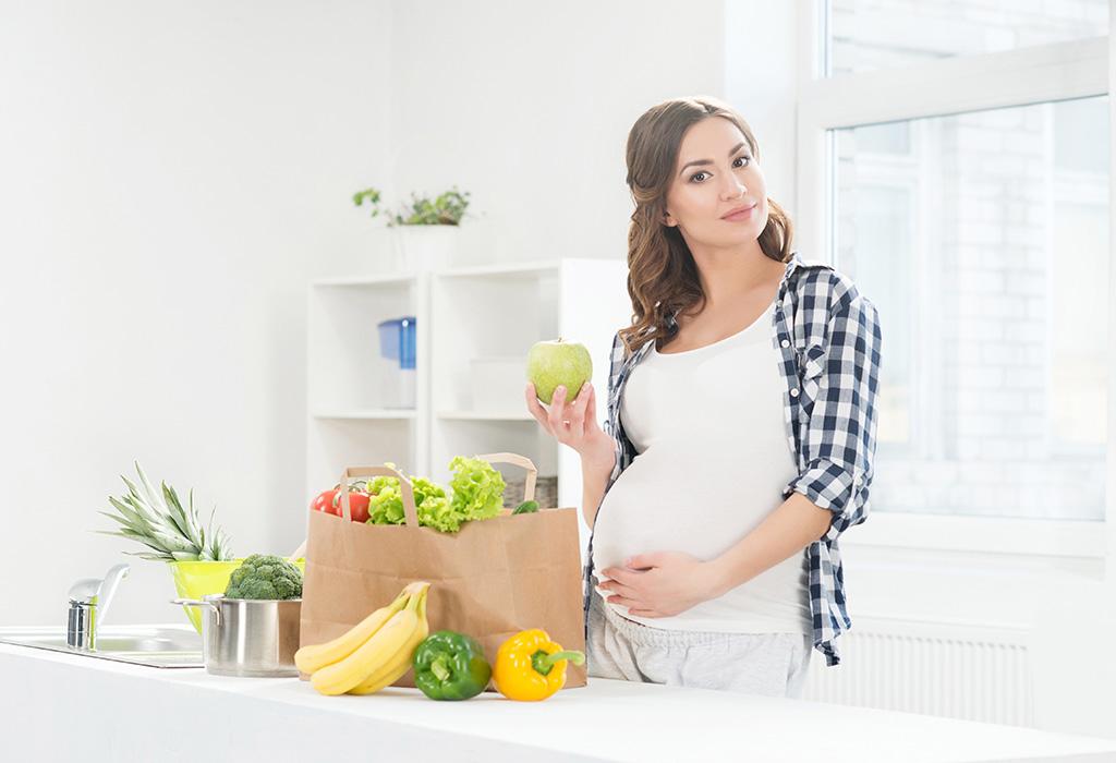 در هفته هشتم بارداری چه بخوریم:میوه و سبزیجات