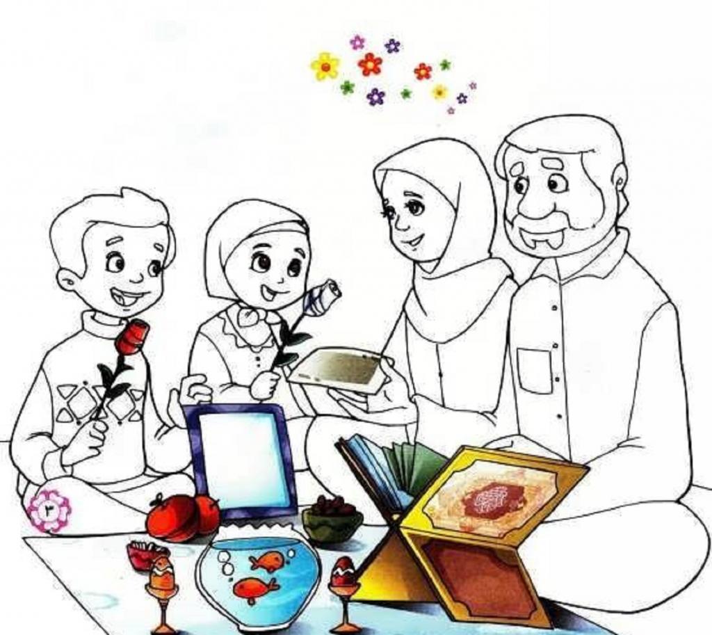 نقاشی ماه رمضان در عید نوروز 4