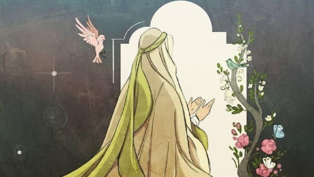 نقاشی شهادت حضرت زهرا و ایام فاطمیه کودکانه، ساده و سخت برای رنگ آمیزی