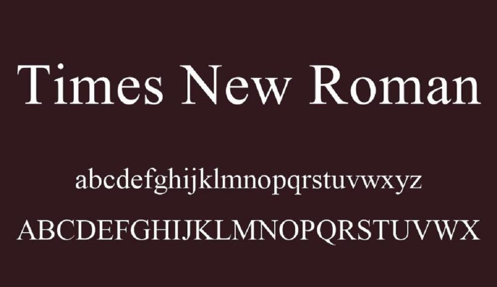 . فونت Times New Roman
