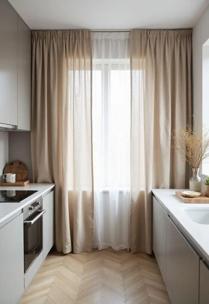 مدل پرده مینیمال برای اشپزخانه 2