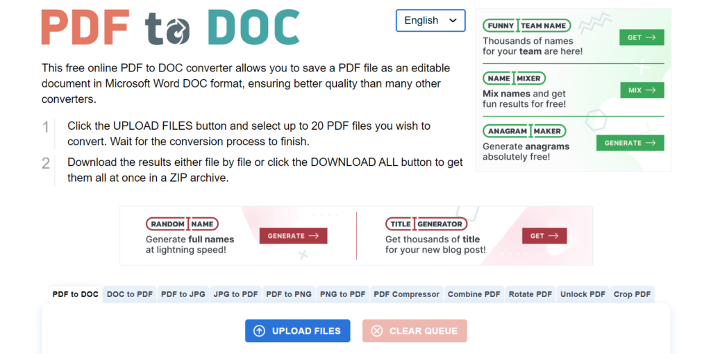 بهترین مبدل های PDF به Word : برنامه PDF2DOC/3