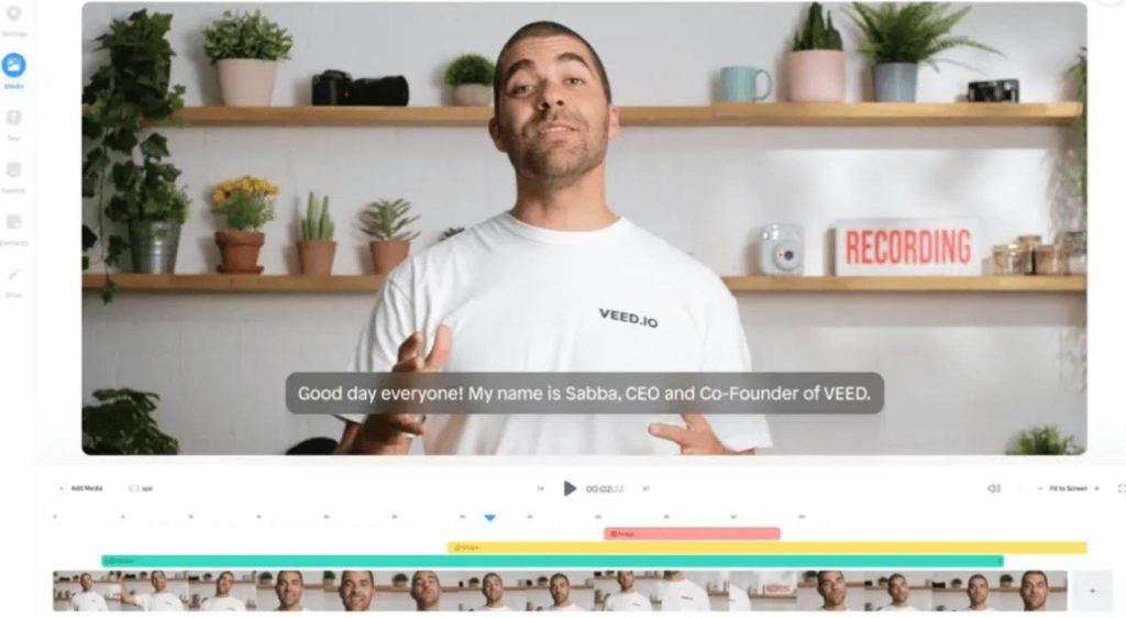  برنامه هوش مصنوعی ویدئو Veed.io