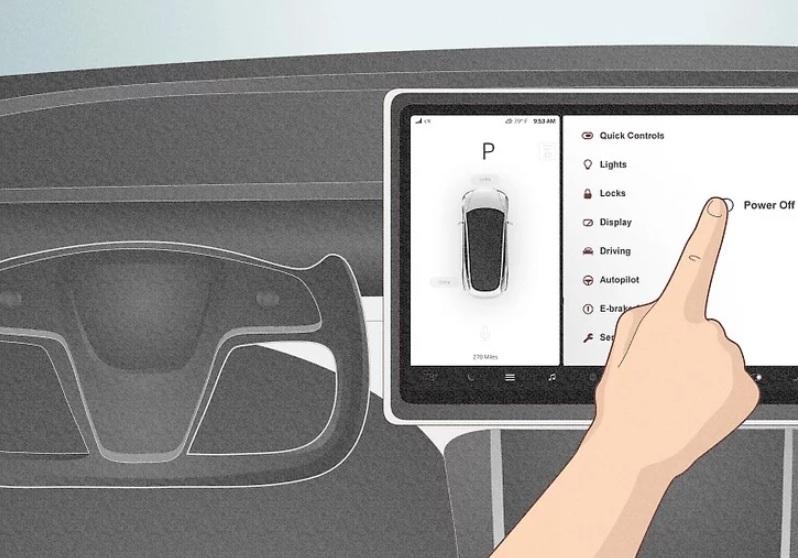 نحوه خاموش کردن خودروهای تسلا 9