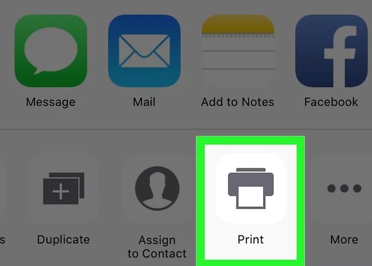 نحوه گرفتن پرینت با گوشی آیفون