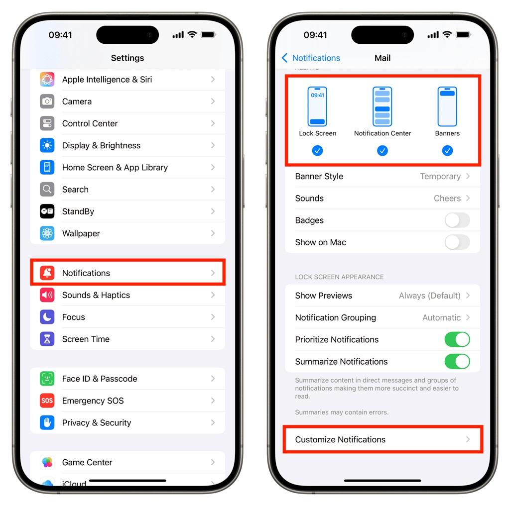 نحوه حل مشکل عدم پخش صدای اعلان برای ایمیل‌ها در آیفون 2