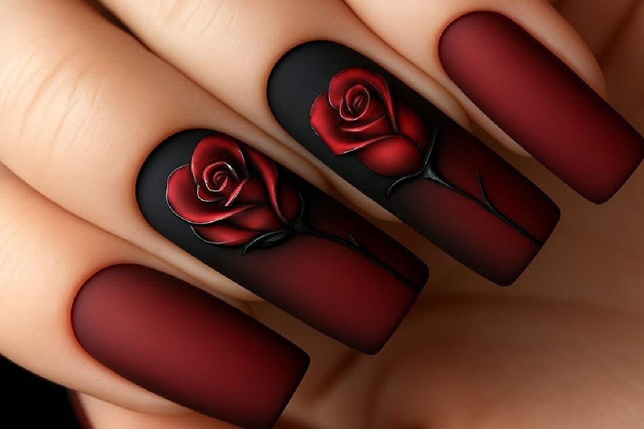 ایده ناخن یلدایی لاکچری 2