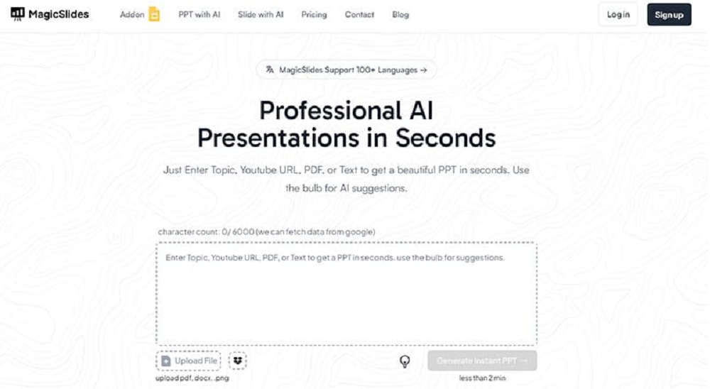 MagicSlides: پاورپوینت ها را از متن، PDF یا حتی ویدیوهای یوتیوب ایجاد کنید