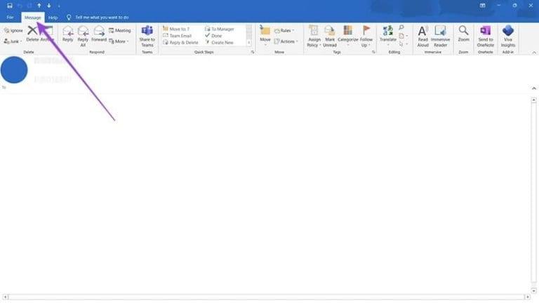 نحوه لغو ارسال نامه Outlook 7