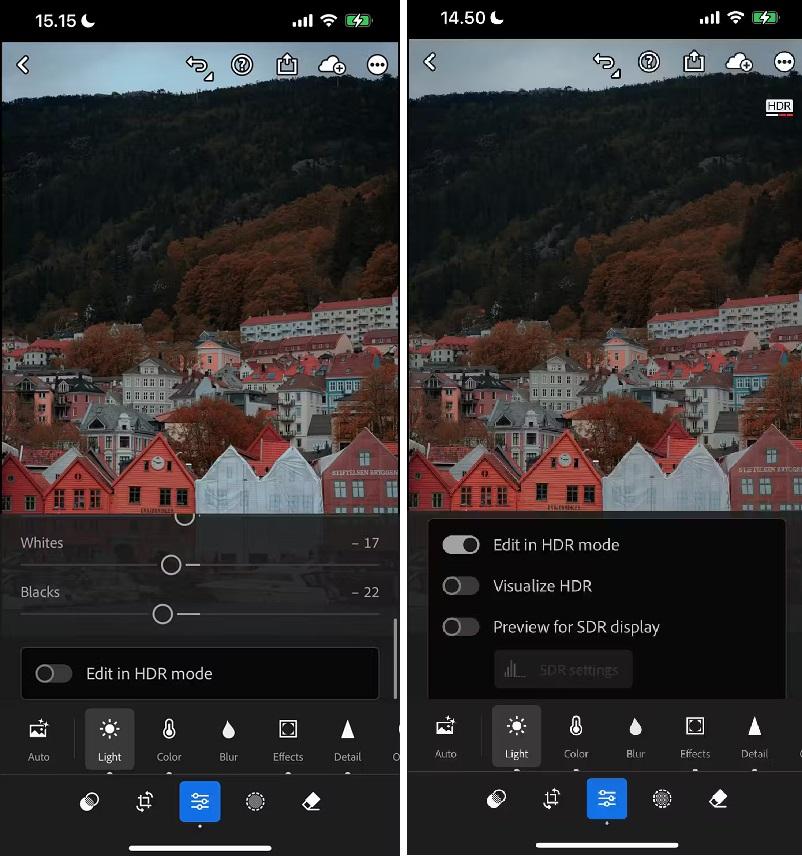 نحوه استفاده بهتر از Lightroom در موبایل 7