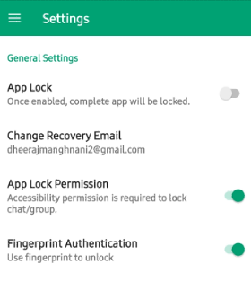 نحوه قفل کردن واتساپ با اثر انگشت با برنامه Locker for Whats Chat App 5