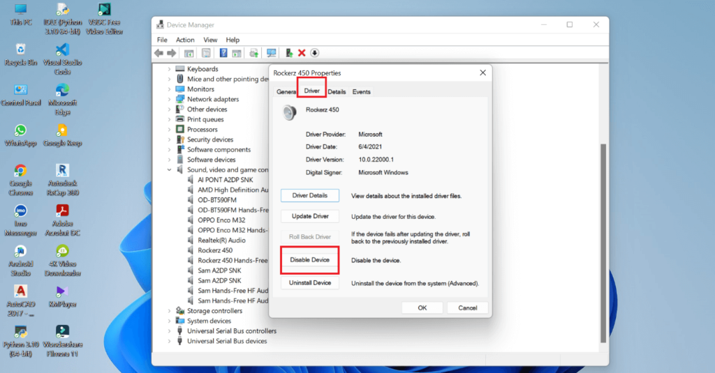 فعال سازی میکروفون در ویندوز 10 با استفاده از Device Manager  مرحله 4