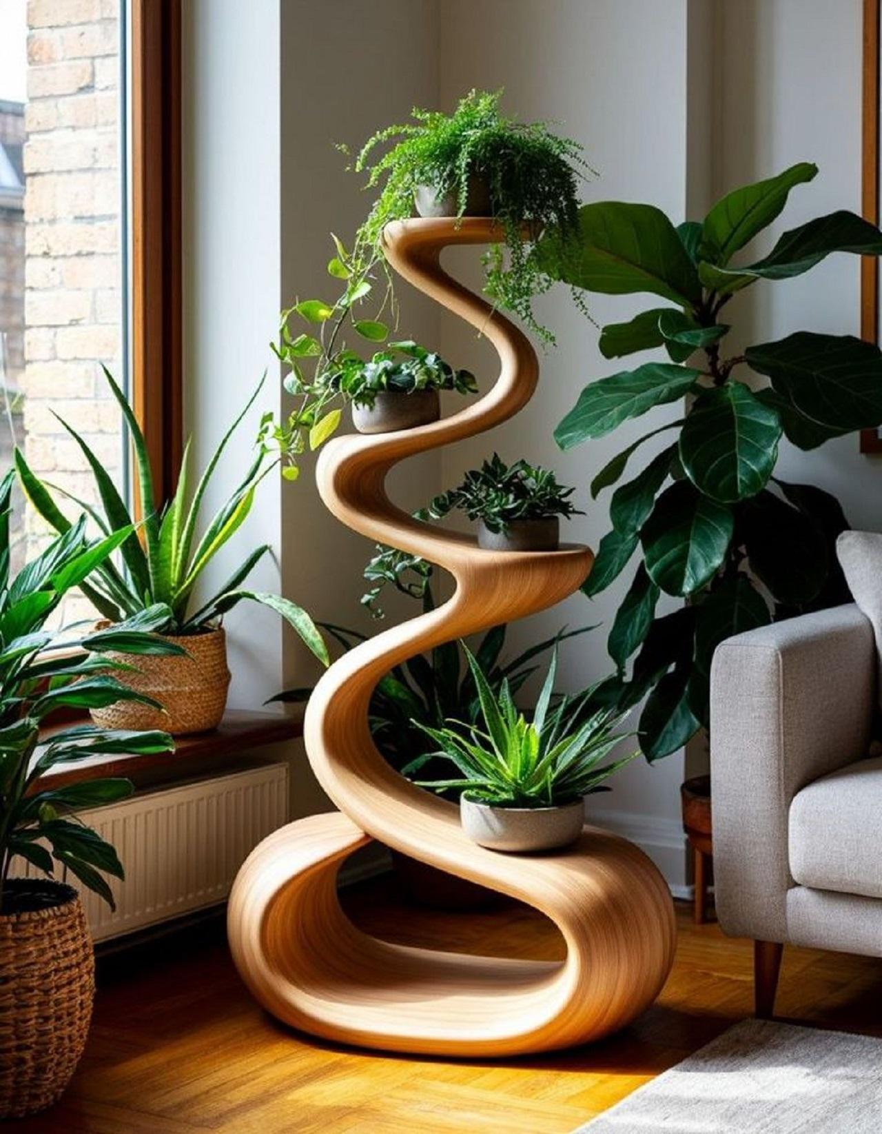 مدل استند چوبی مدرن 1 