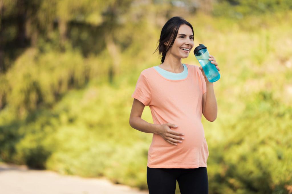 مراقبت های لازم هفته هشتم بارداری:پیاده روی