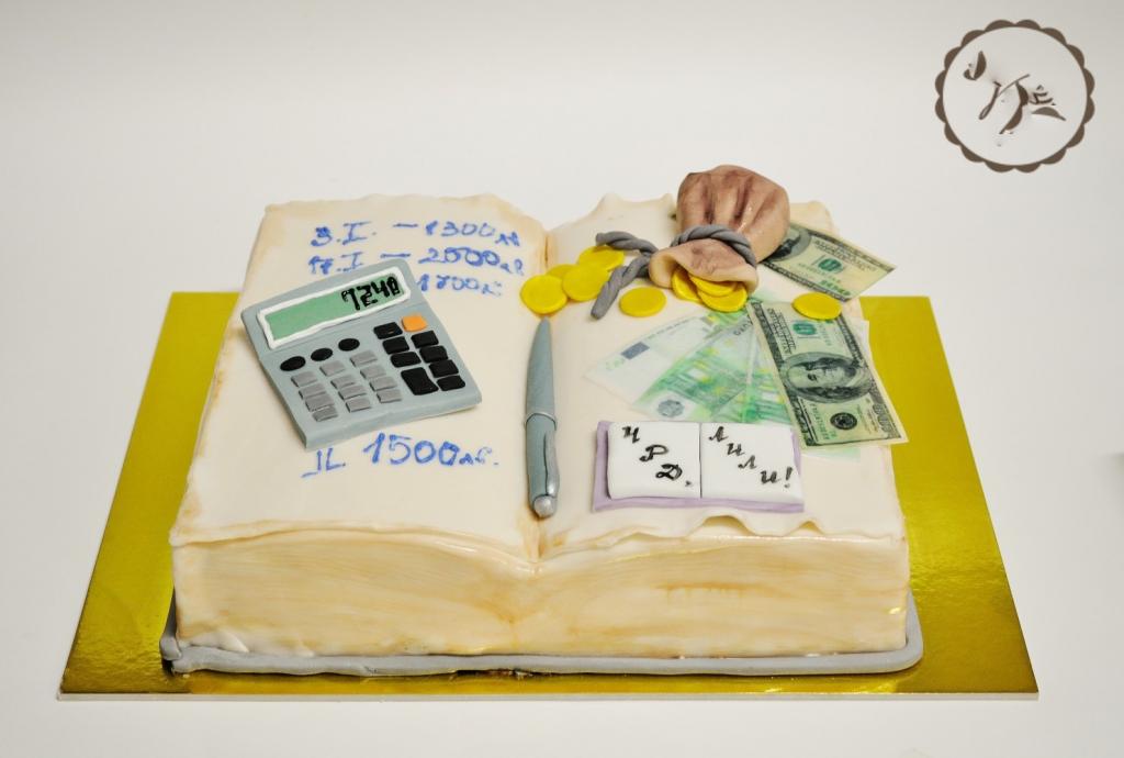 عکس مدل کیک لاکچری برای روز حسابداری