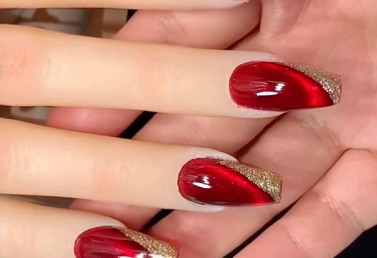 مدل ناخن یلدایی دخترانه2