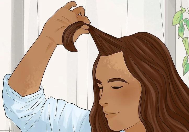 نحوه استایل کردن موی چتری پرده ای 10