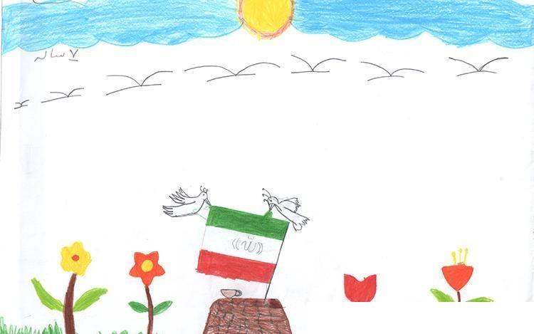 نقاشی دفاع مقدس زیبا 1