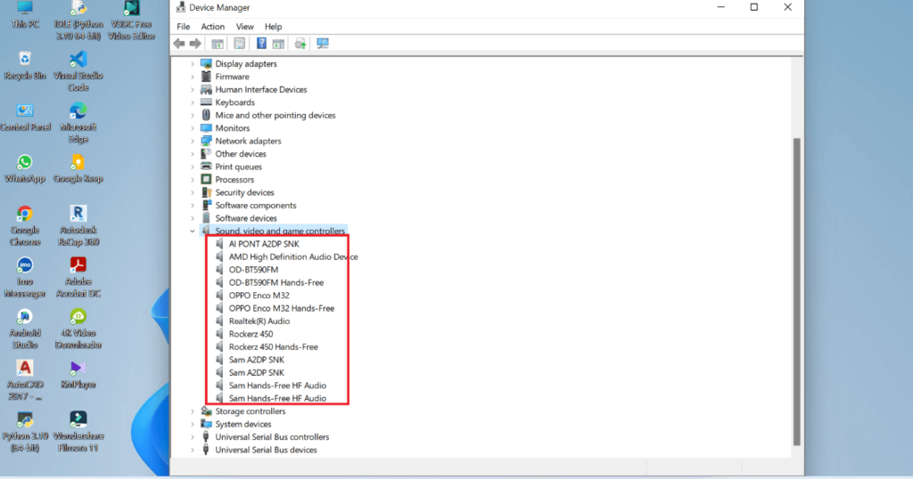 فعال سازی میکروفون در ویندوز 10 با استفاده از Device Manager مرحله 2
