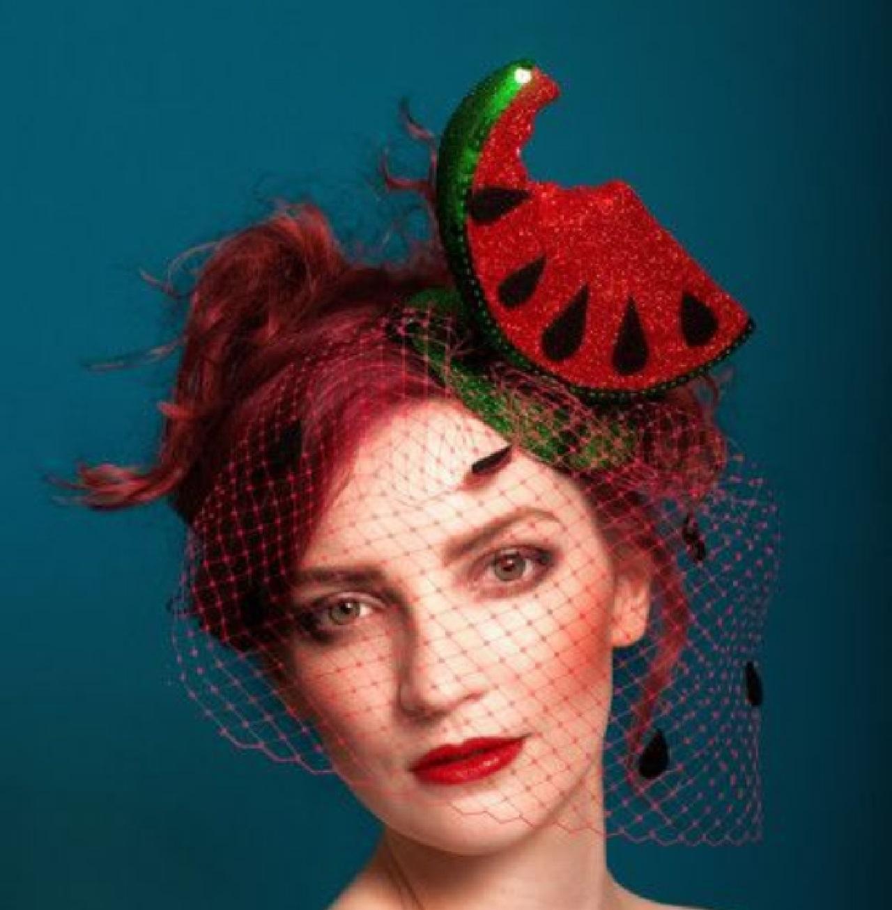 اکسسوری یلدای هدبند با رنگ سبز هندوانهای 2