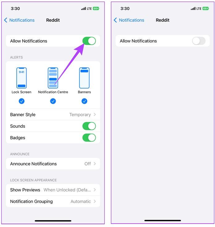  اعلان‌های Reddit را در iOS متوقف کنید3