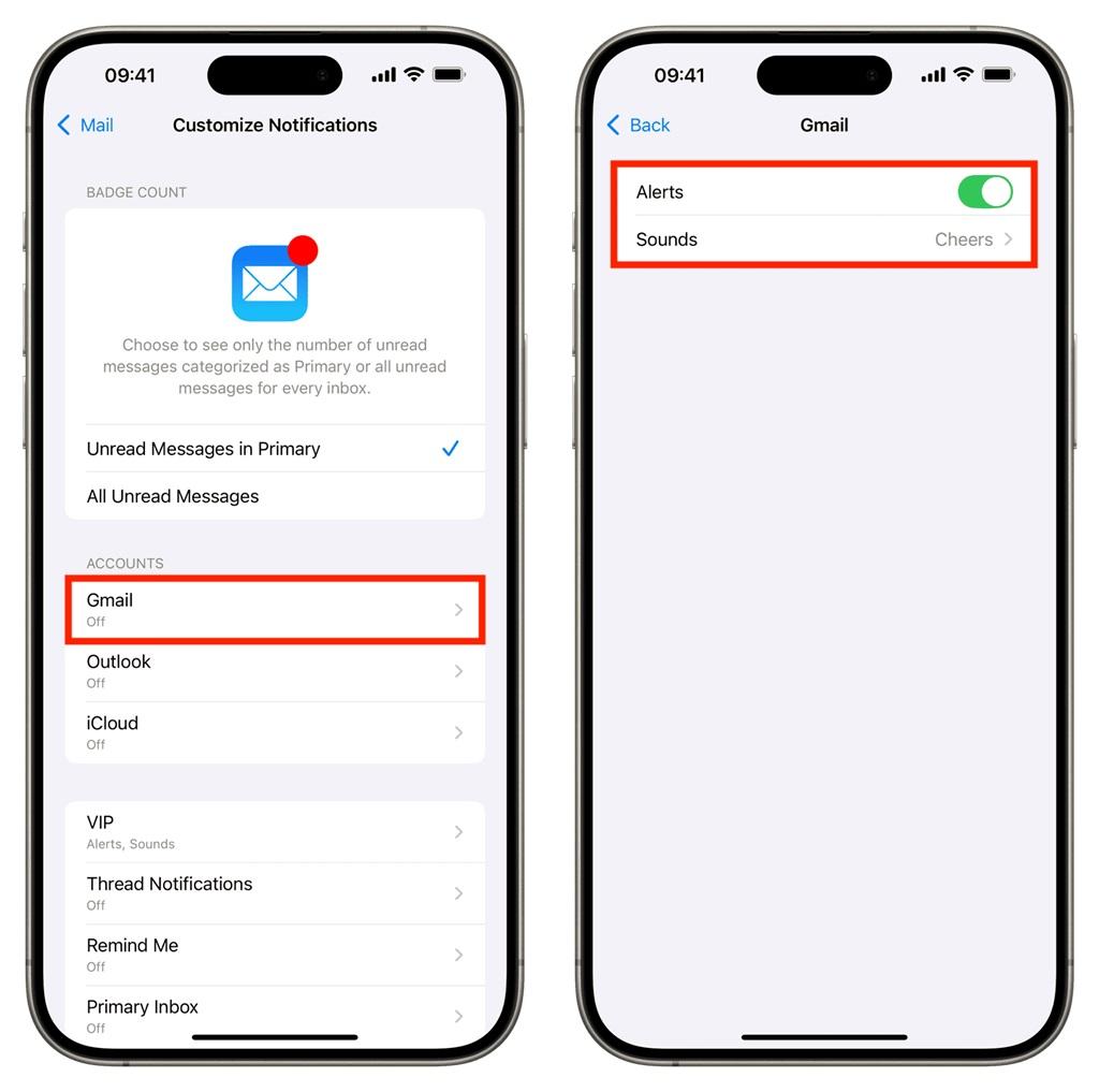 نحوه حل مشکل عدم پخش صدای اعلان برای ایمیل‌ها در آیفون 3