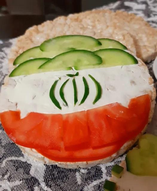 صبحانه سالم برای مدرسه با تزیین پرچم ایران 2