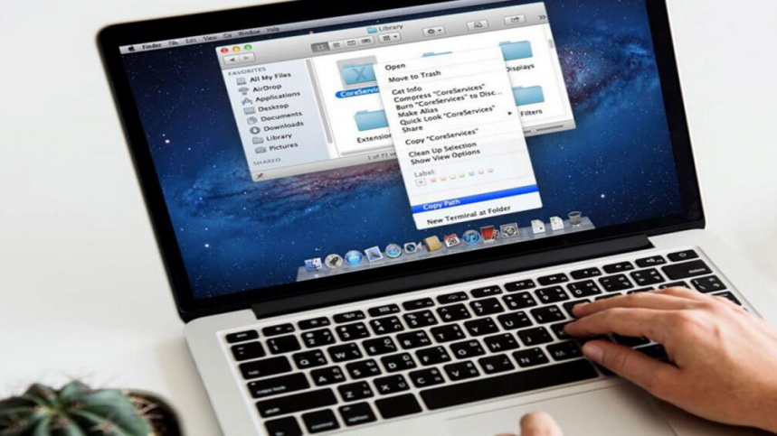 آموزش بازیابی و کپی کردن مسیر فایل در مک ایکس MacOs-x