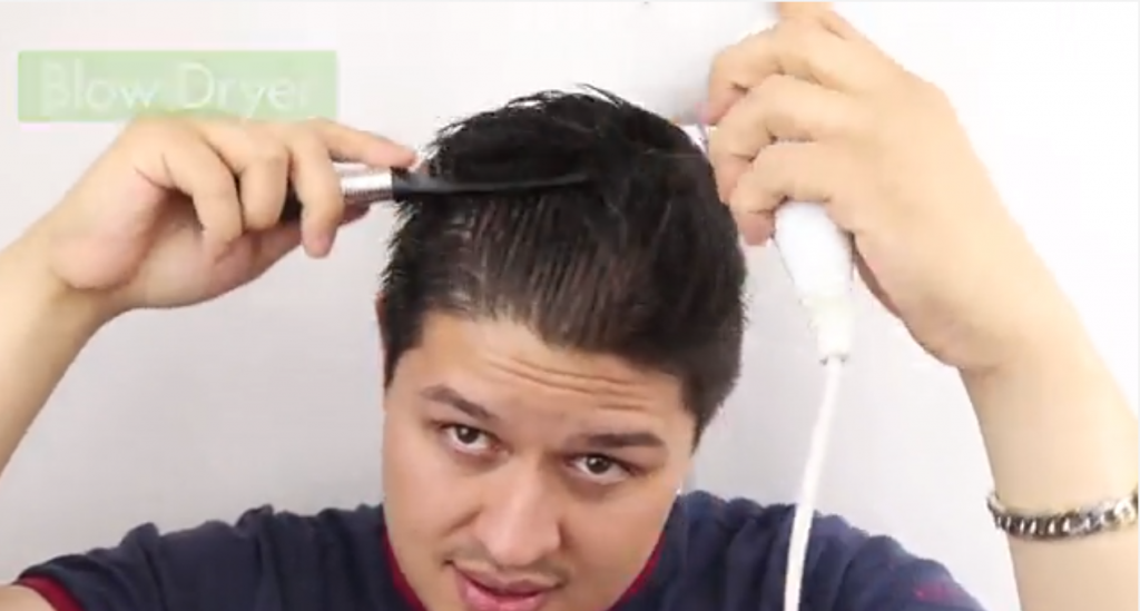 برای حالت دادن موها موهایتان را خشک کنید