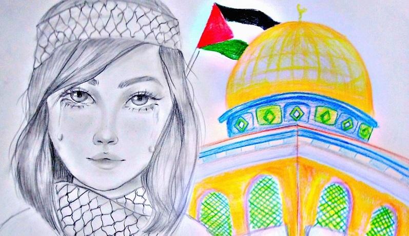 نقاشی درباره غزه و فلسطین سخت 5
