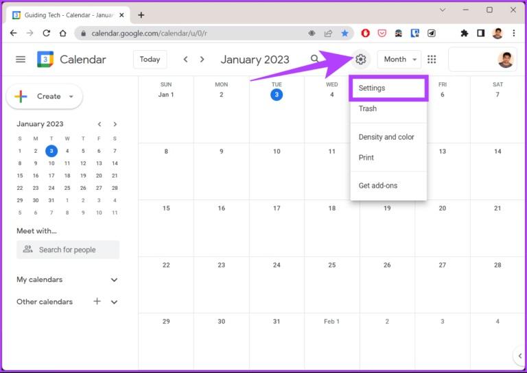 نحوه تنظیم ساعت کاری در Google Calendar 2