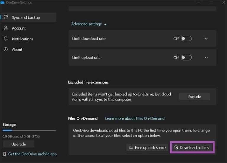 آزادسازی فضا با ویژگی OneDrive On-Demand 5