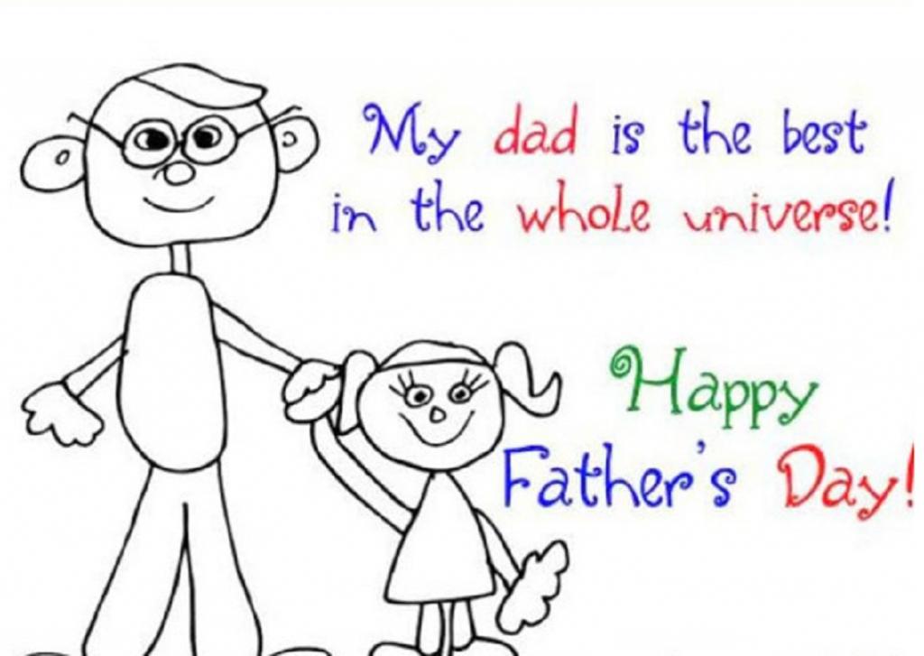 نقاشی روز پدر ساده 4