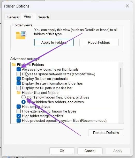 رفع کندی پوشه Downloads 3