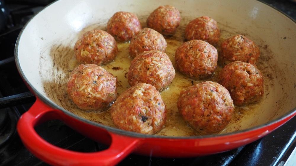 پاستا با گوشت قلقلی در فر