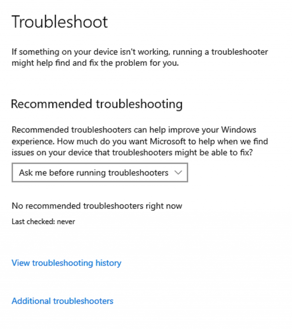 روش سوم : اجرا Windows Update Troubleshooter