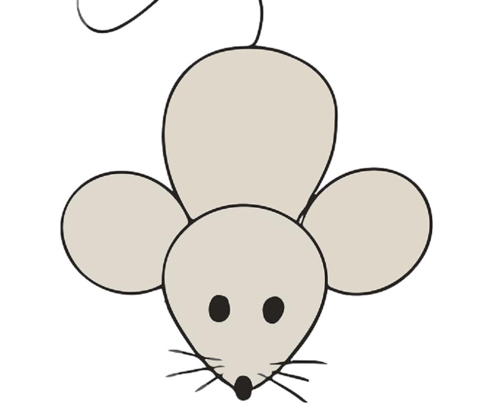نقاشی موش کودکانه 1