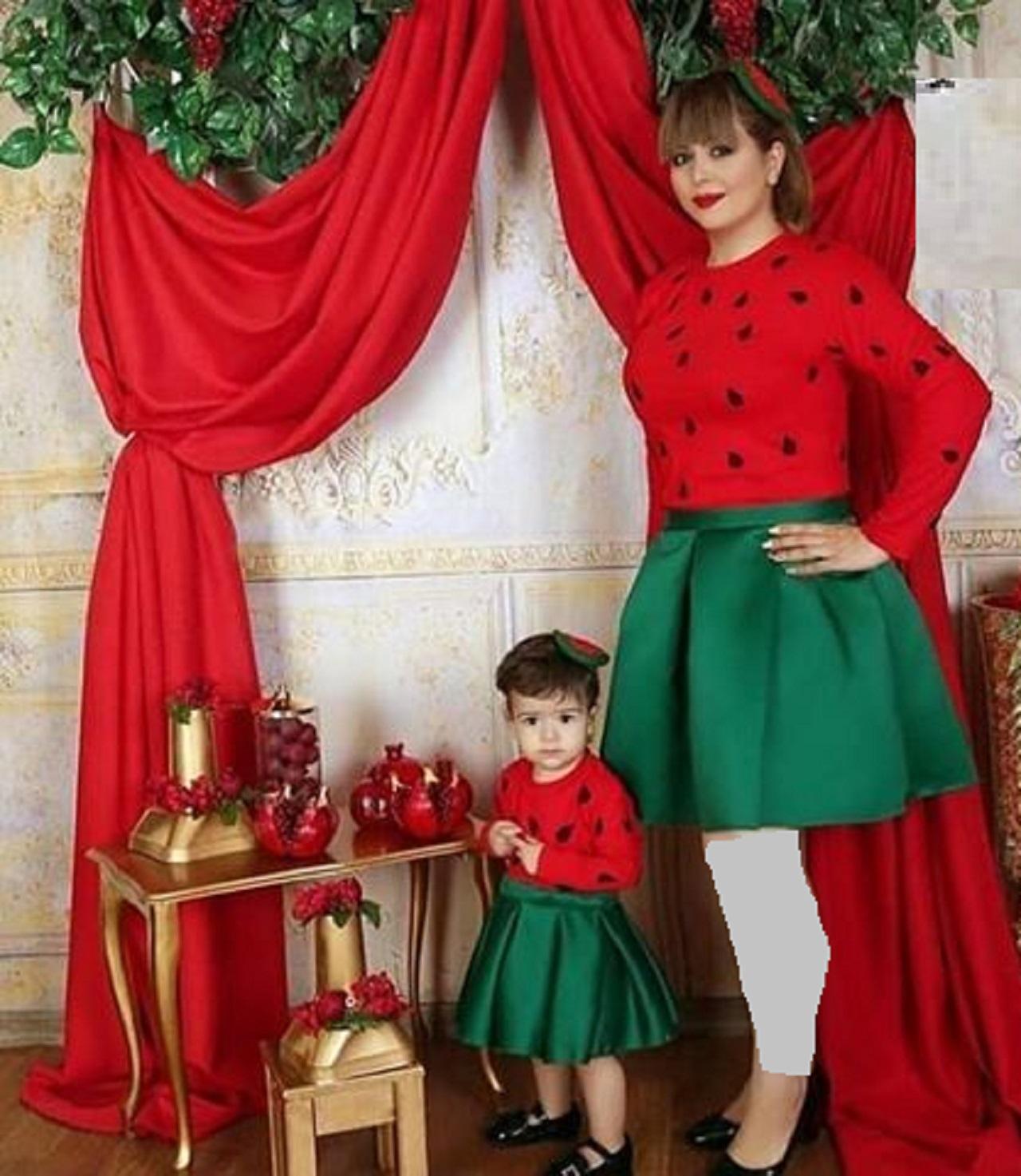 اکسسوری یلدایی ست مادر و دختر 2