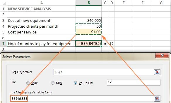 نحوه رفع مشکل از طریق Excel solver